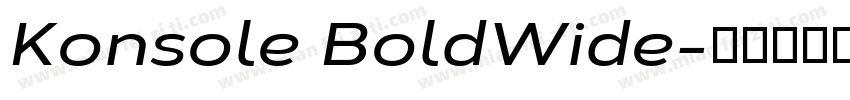 Konsole BoldWide字体转换